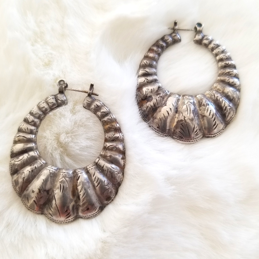 Vintage 925 Silver Earrings